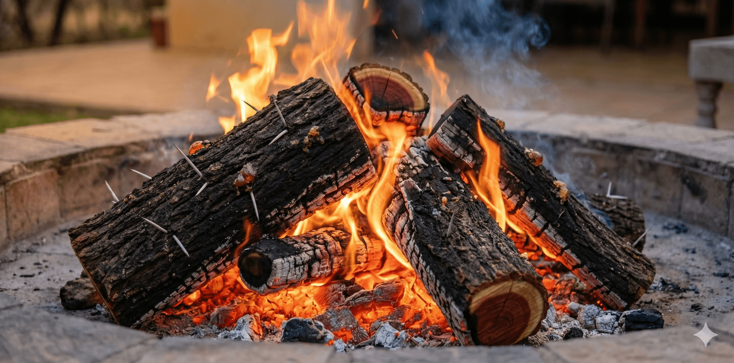 Snuifpeul – how it burns, braai wood