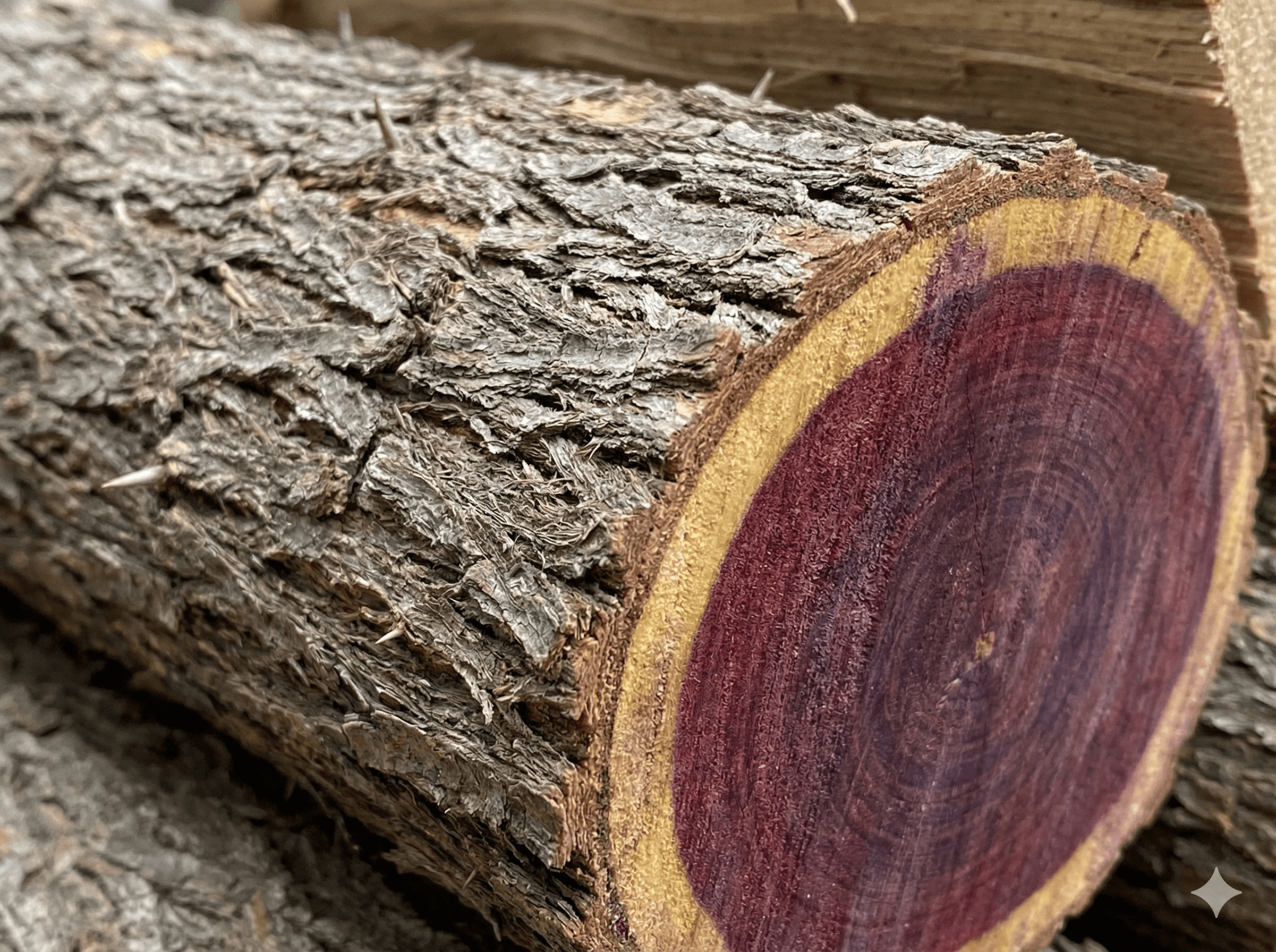Sekelbos – bark and heartwood
