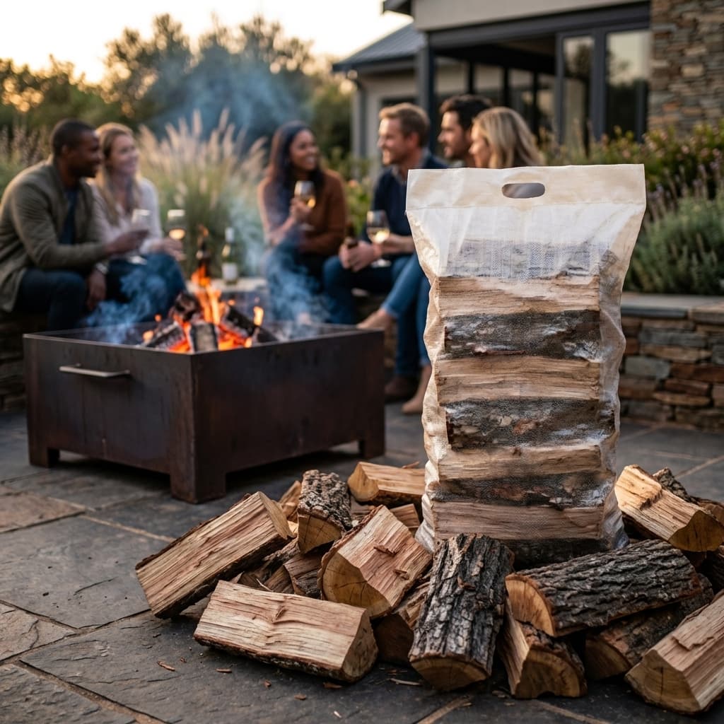 Seasoned firewood ready for braai