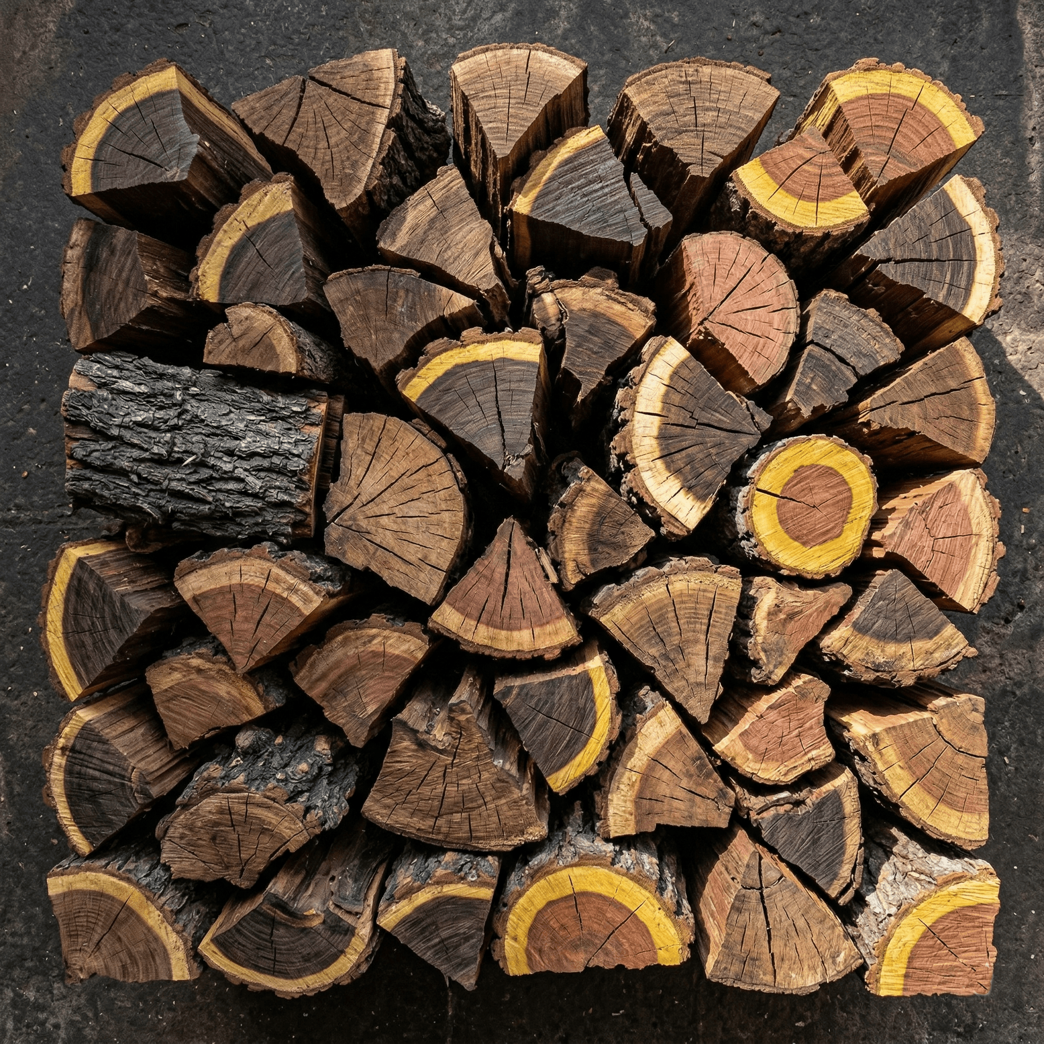 Miwesu firewood — dry wood display